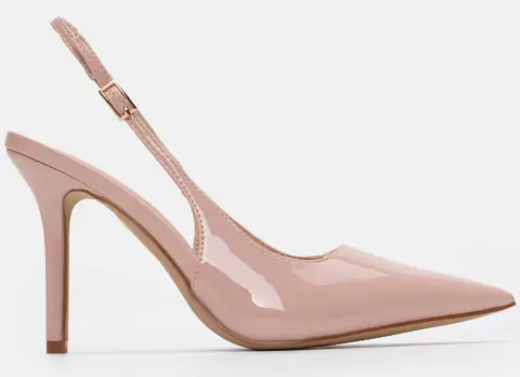 Γόβες Slingback με Το΄κα - Nude