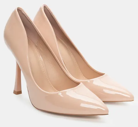 Γόβες Μυτερές Μονόχρωμες - Nude