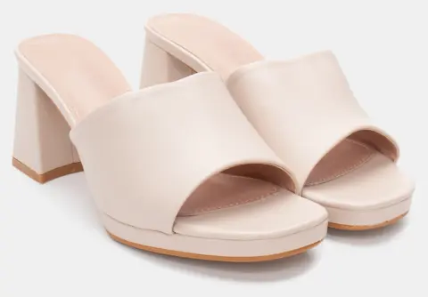 Mules με Φιάπα - Μπεζ