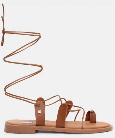 LUIGI DESIGN - Flat Σανδάλια Gladiator με Διακοσμητικό - ΤΑΜΠΑ
