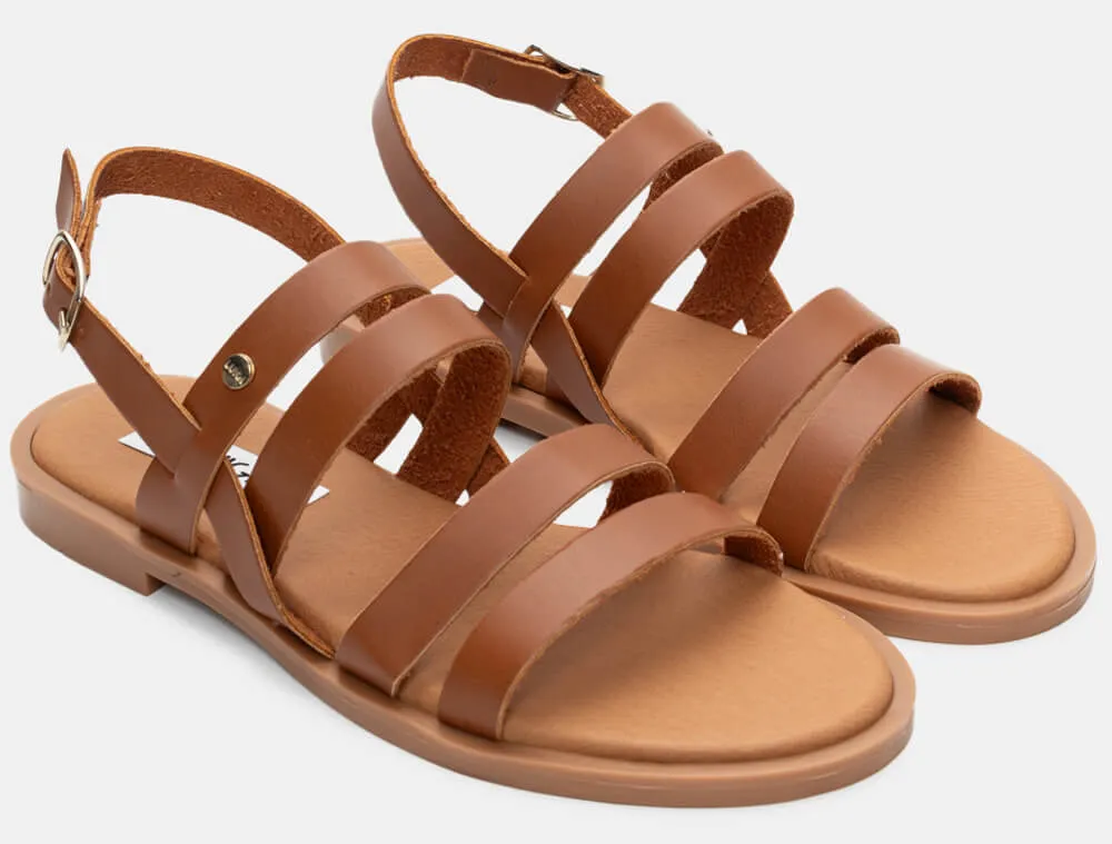 LUIGI DESIGN - Flat Σανδάλια με Λουράκια - ΤΑΜΠΑ