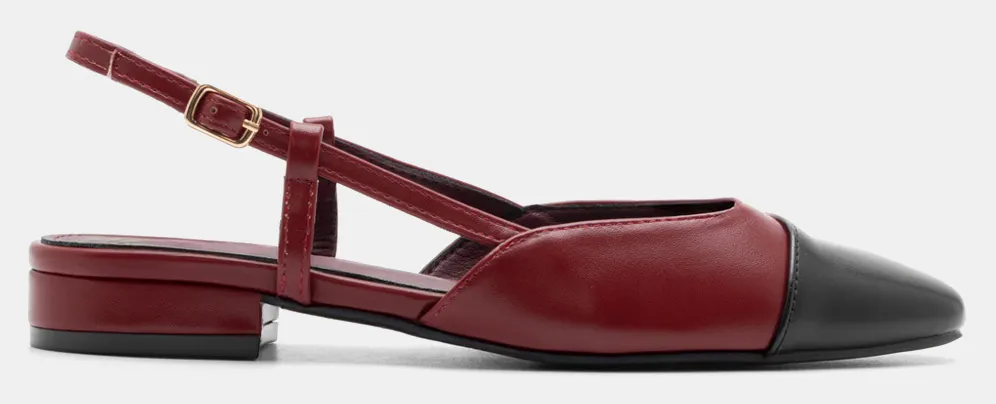Γοβάκια Slingback - Μπορντό