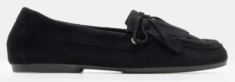 Μοκασίνια με Διακοσμητικά Κρόσσια - Μαύρο