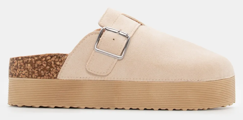 Clogs Σαμπό με Λουράκι - Μπεζ