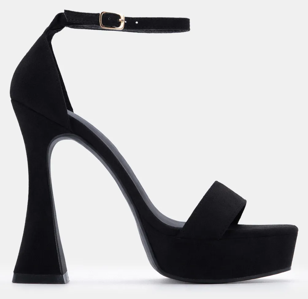 Πέδιλα με Φιάπα & Μπαρέτα - Μαύρο