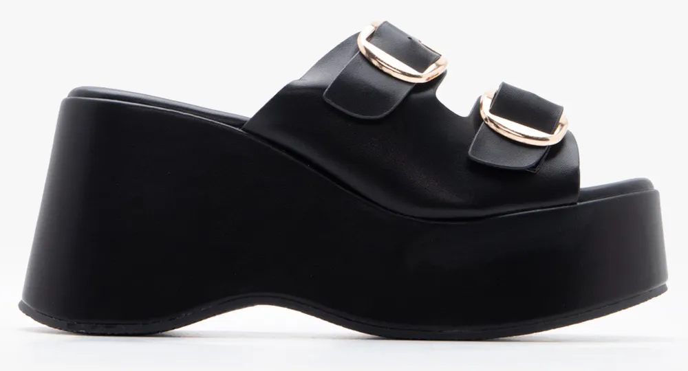 Πλατφόρμες με Διπλές Τόκες - Μαύρο