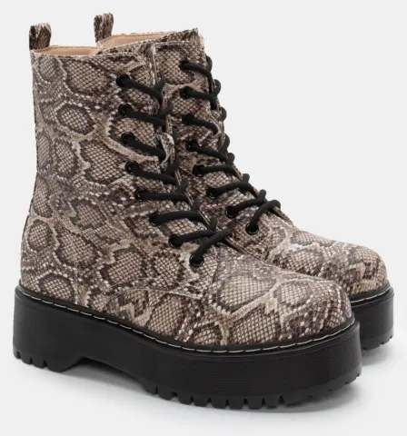 Αρβυλάκια με Τρακτερωτή Σόλα - Φίδι-Μπέζ