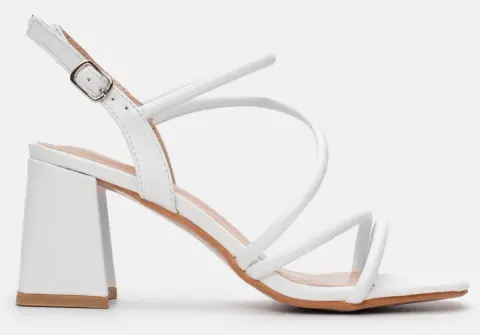 Πέδιλα με Πολλαπλά Λουράκια - Λευκό