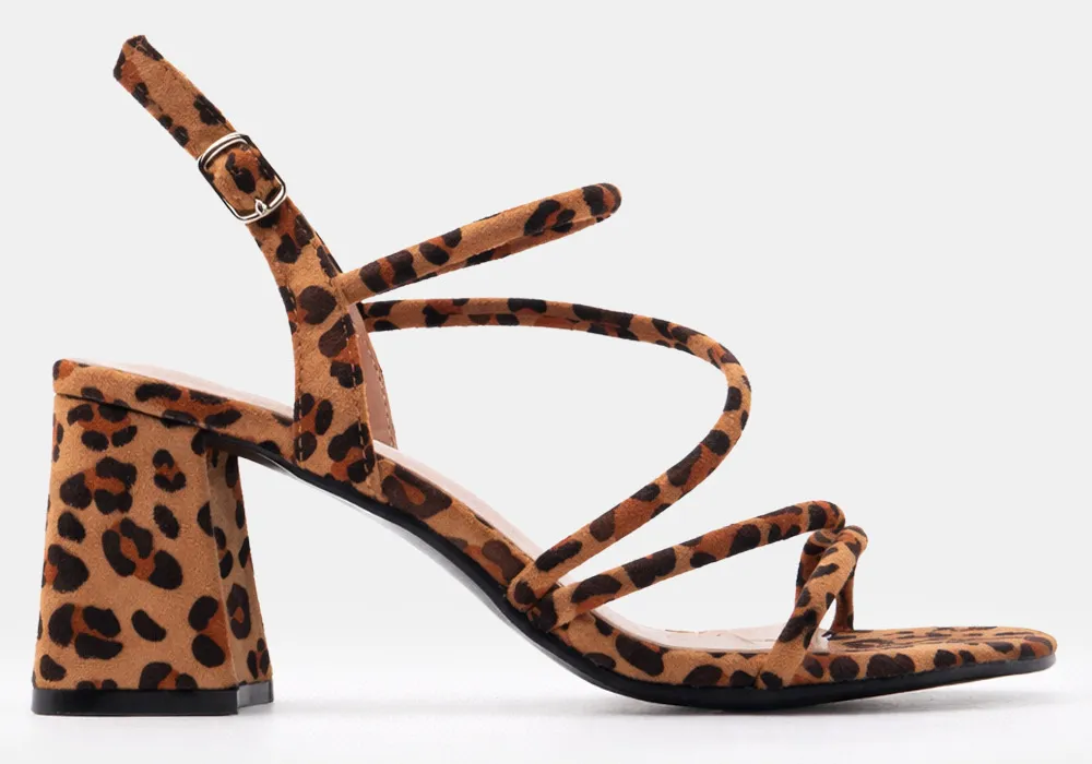 Πέδιλα με Πολλαπλά Λουράκια - Animal Print