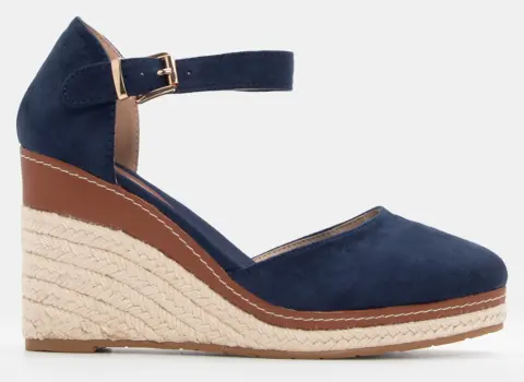 Πλατφόρμες Εσπαντρίγιες με Μπαρέτα - Μπλε Σκούρο