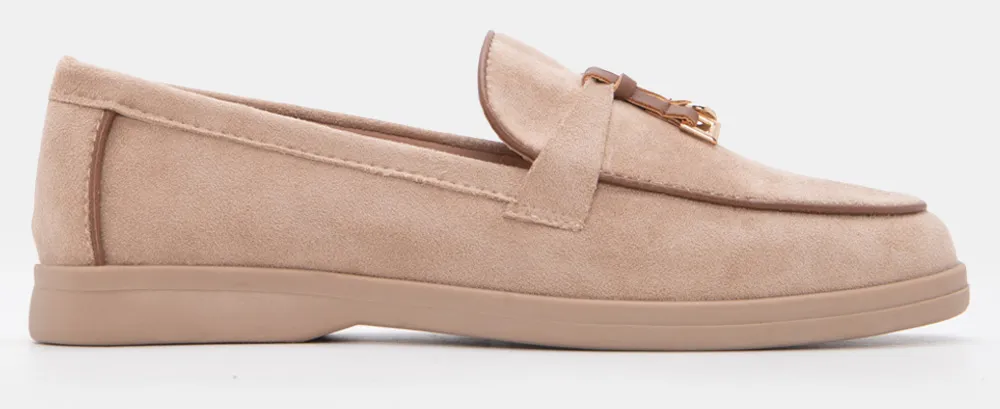 Μοκασίνια με Διακοσμητικό - Nude