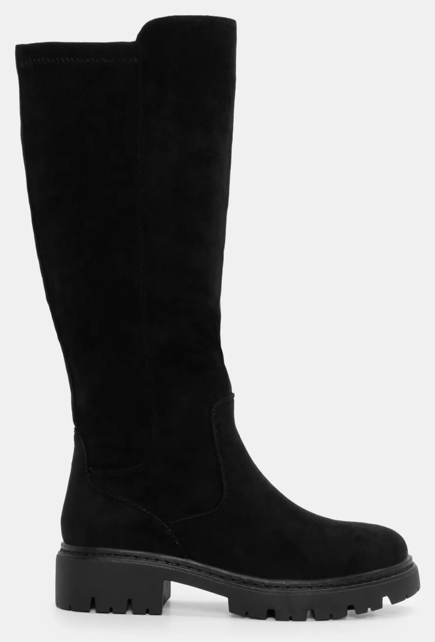 Μπότες με Τρακτερωτή Σόλα - Μαύρο