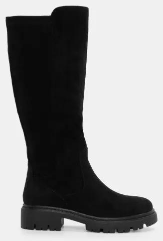 Μπότες με Τρακτερωτή Σόλα - Μαύρο