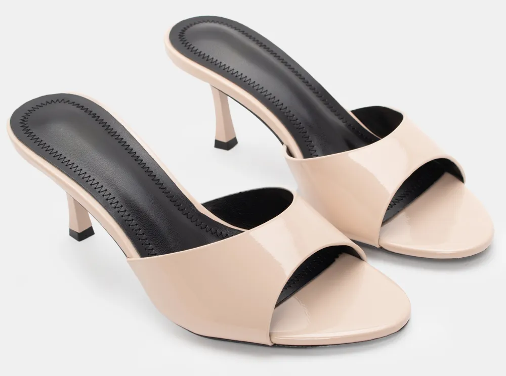 Mules Μονόχρωμα - Μπεζ