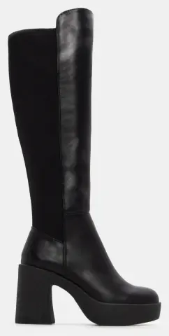 Μπότες Platform με Λάστιχο - Μαύρο