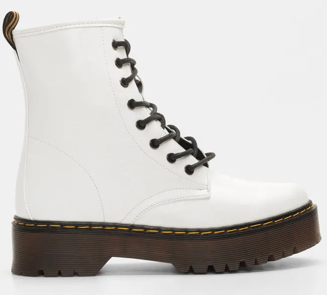 Αρβυλάκια με Τρακτερωτή Σόλα - Λευκό