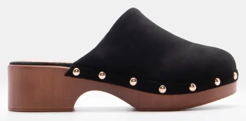 Clogs με Διακοσμητικά Τρούκς - Μαύρο