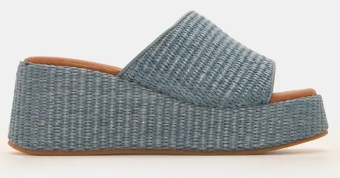 Πλατφόρμες Εσπαντρίγιες με Φαρδιά Φάσα - Γαλάζιο