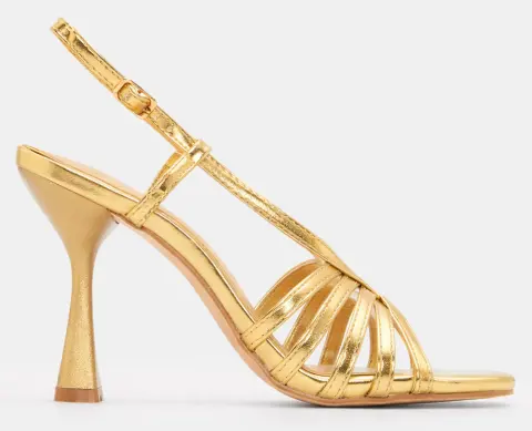 Πέδιλα με Πολλαπλά Λουράκια - Χρυσό