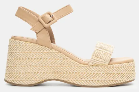 Πλατφόρμες Εσπαντρίγιες με Μπαρέτα - Μπεζ