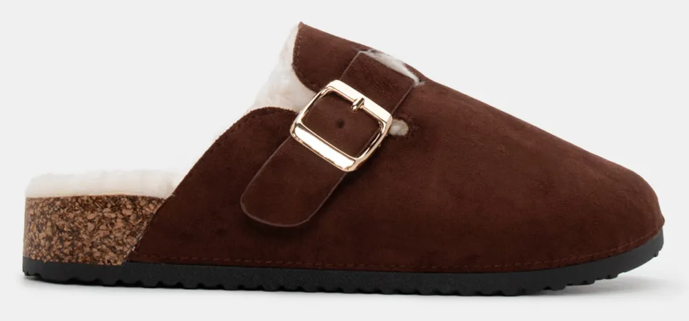 Σαμπό με Επένδυση Εσωτερική Γούνα - Καφέ Σκούρο