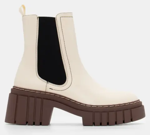 Μποτάκια Chelsea με Φερμουάρ - Μπεζ