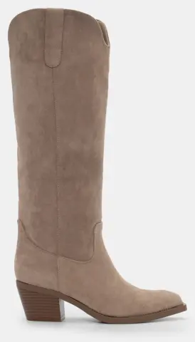 Μπότες Μυτερές Cowboy - Μπεζ-Σκούρο