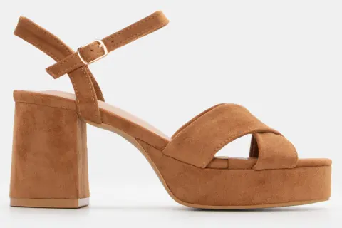 Πέδιλα με Χιαστί Λουράκια - Κάμελ