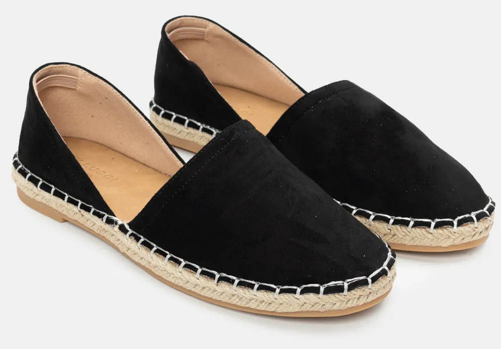 Εσπαντρίγιες με Ανοίγματα - Μαύρο