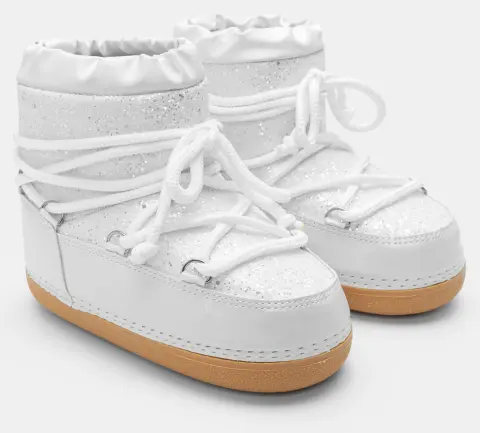 Μποτάκια Χιονιού με Επένδυση Γούνας - Λευκό