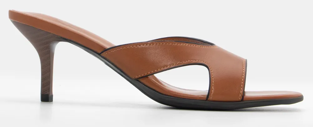 Mules με Ανοίγματα στο Πλάι - Κάμελ