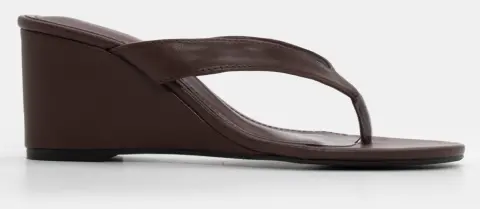 Πλατφόρμες Μονόχρωμες wedge - Καφέ Σκούρο