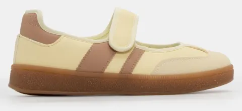 Sneakers Μπαλαρίνες με Λουράκι Sctrach - Κίτρινο