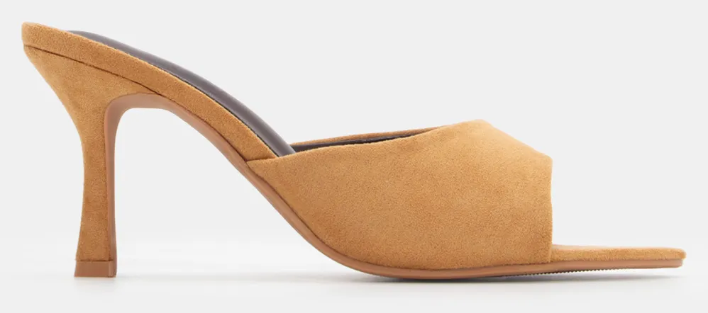 Mules με Φαρδιά Φάσα - Κάμελ