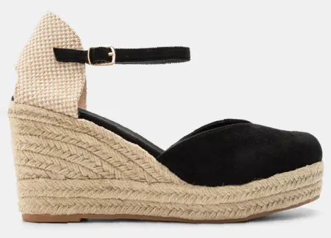 Πλατφόρμες Εσπαντρίγιες με Μπαρέτα - Μαύρο-Μπεζ