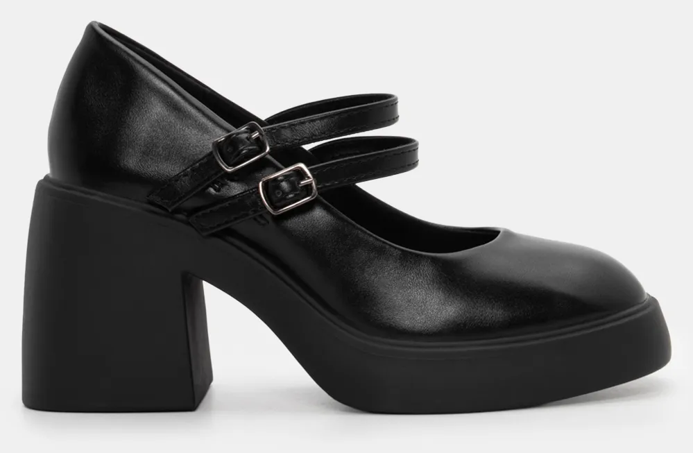 Γόβες με Μπαρέτα - Μαύρο