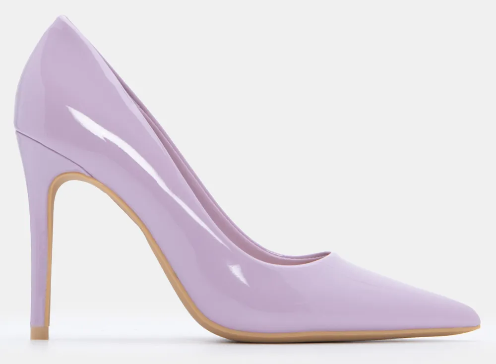 Γόβες Μυτερές Μονόχρωμες - Λιλά