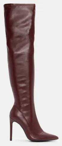 Μπότες Μυτερές Over The Knee - Μπορντό