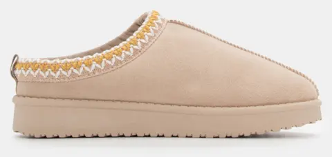 Παντόφλες με Κέντημα - Μπεζ