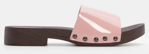 Clogs με Φαρδιά Φάσα & Τρούκς - Ροζ