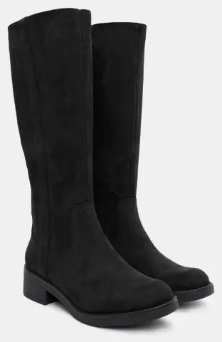 Μπότες με Ραφή στο Πλάι - Μαύρο