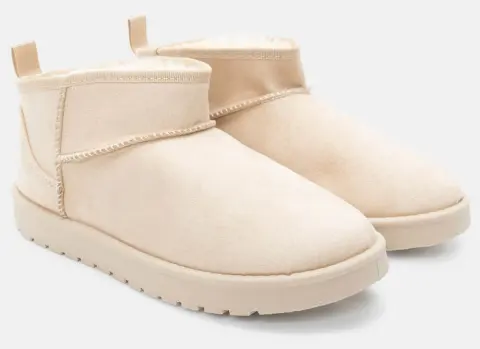 Μποτάκια με Εσωτερική Επένδυση Γούνας - Μπεζ