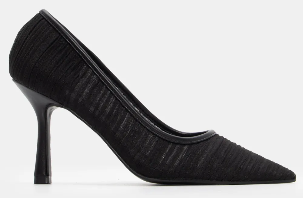 Γόβες Μυτερές See Through - Μαύρο