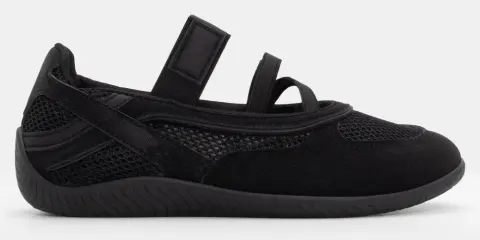 Sneakers Μπαλαρίνες με Λάστιχο - Μαύρο