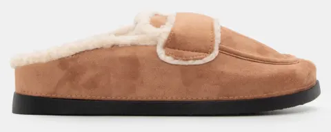 Clogs Σαμπό με Εσωτερική Επένδυση Γούνας - Κάμελ