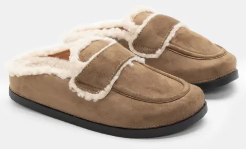 Clogs Σαμπό με Εσωτερική Επένδυση Γούνας - Χακί