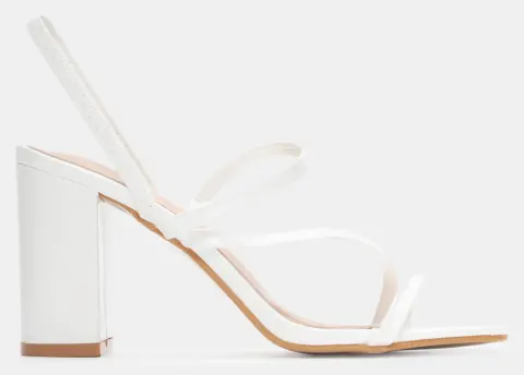 Mules με Πολλαπλά Λουράκια - Λευκό