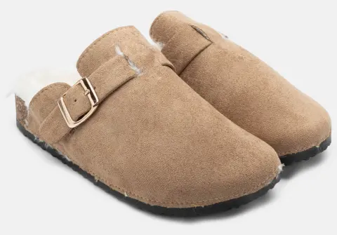 Σαμπό με Επένδυση Εσωτερική Γούνα - Μπεζ-Σκούρο