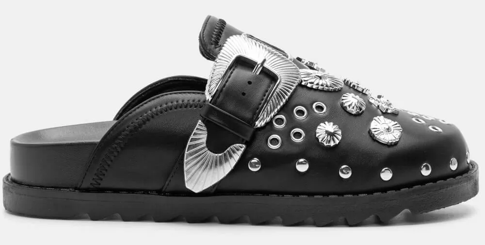 Clogs με Διακοσμητικά Τρουκς - Μαύρο