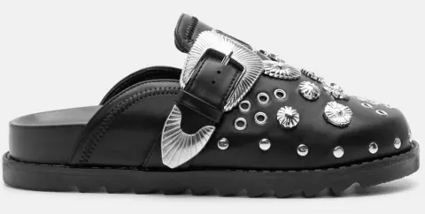 Clogs με Διακοσμητικά Τρουκς - Μαύρο